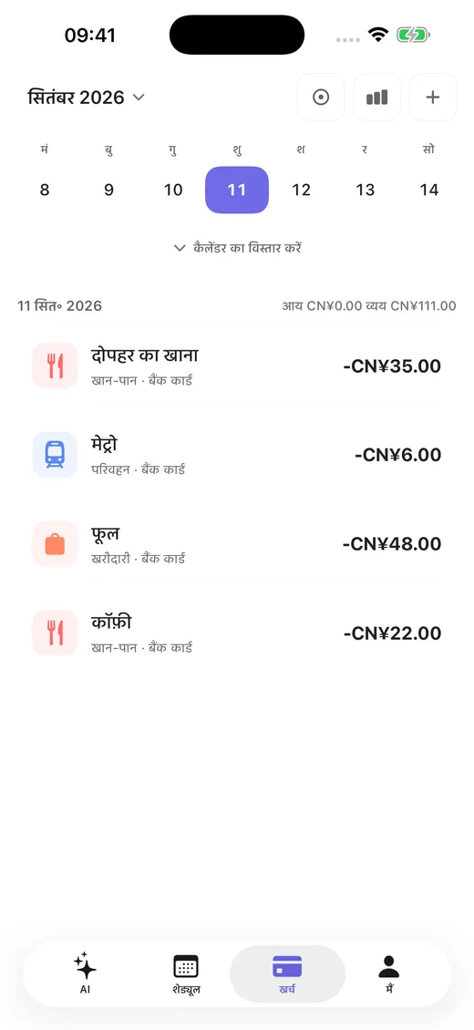 दिन की आमदनी और खर्च