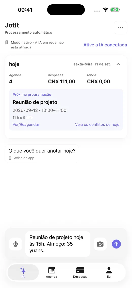 Texto, voz e foto